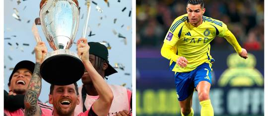 Lionel Messi y Cristiano Ronaldo siguieron batiendo récords en 2025 y se preparan para su último Mundial. FOTOS GETTY