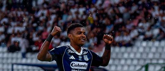 Brayan León, entre las figuras en la goleada del DIM. FOTO: Colprensa