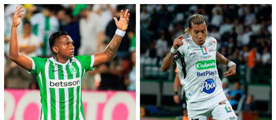 Alfredo Morelos y Dayro Moreno harán parte del encuentro benéfico entre Nacional y Caldas. FOTOS CAMILO SUÁREZ Y GETTY