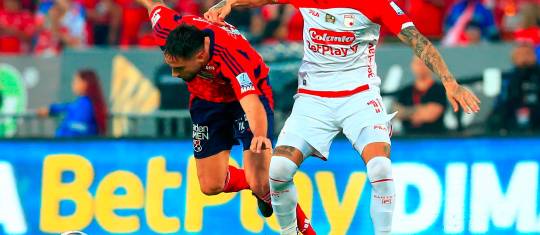 DIM no pudo logra la séptima estrella ante Santa Fe. FOTO CAMILO SUÁREZ