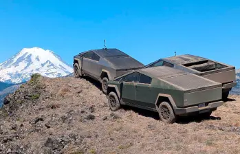 La Cibertruck es la camioneta emblemática de la empresa Tesla. FOTO: Cortesía @Tesla
