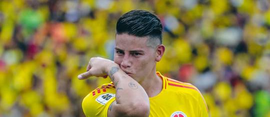 El volante cucuteño James Rodríguez lidera el listado de futbolistas que irán al Mundial Norteamérica 2026 con la Selección Colombia. Foto: Juan Antonio Sánchez
