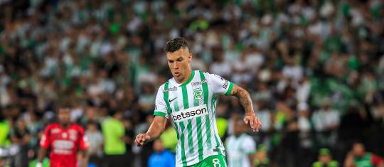 Matheus Uribe, volante de grandes progresos con Atlético Nacional. FOTO CAMILO SUÁREZ