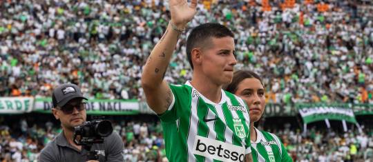 El volante colombiano James Rodríguez, de 35 años, es el fichaje estelar de Atlético Nacional para el segundo semestre del 2026. Foto: Camilo Suárez