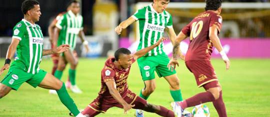Atlético Nacional empezará el duelo de vuelta, este sábado en el Atanasio, con la ventaja del gol conseguido en la ida, pero ante un rival como Deportes Tolima no se puede confiar si quiere llegar a la final. FOTO colprensa