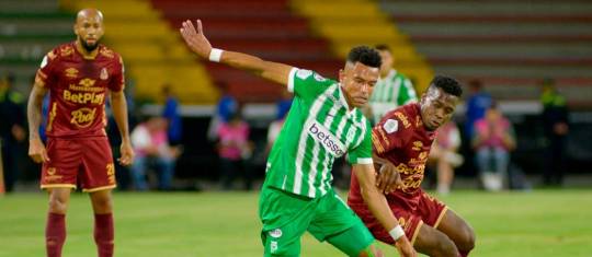 En la imagen aparece William Tesillo durante el duelo de ida frente al Tolima en Ibagué. FOTO COLPRENSA