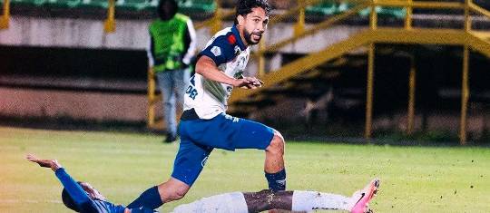 Pese al gol de Jeison Medina, DIM cayó con Chicó en la fecha 10 de la Liga BetPlay-2. FOTO DIMAYOR