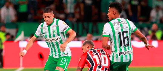 Nacional igualó con Sao Paulo en el Atanasio. FOTO MANUEL SALDARRIAGA