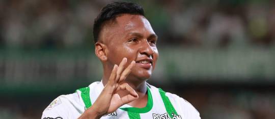 Alfredo Morelos, jugador cedido a Atlético Nacional, fue citado por el Santos para presentarse en la pretemporada, sin embargo, el jugador se ha negado y ha acusado al club brasilero de una deuda. Foto: Manuel Saldarriaga Quintero