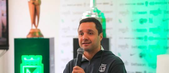 El presidente de Nacional, Sebastián Arango Botero, aclaró varios temas del mercado de pases. FOTO ESNEYDER GUTIÉRREZ