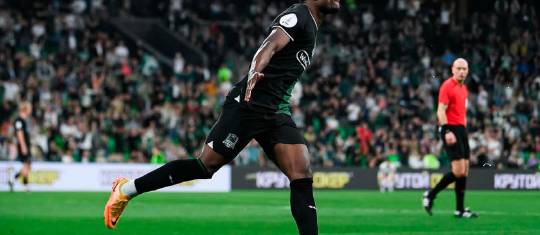  Jhon Córdoba tiene contrato con el Krasnodar hasta 2027. El jugador, que anotó este sábado, espera ser llamado a la Selección Colombia. FOTO INSTAGRAM CÓRDOBA