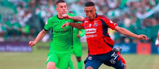 Independiente Medellín y Atlético Nacional empataron en un nuevo clásico paisa. FOTO MANUEL SALDARRIAGA