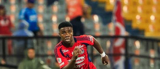 El futbolista Jhon Edwin Montaño es el goleador del Medellín en el segundo semestre del 2026. Foto: Camilo Suárez