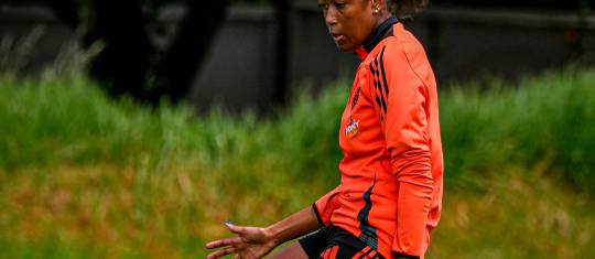 London Crawford en una de las prácticas tricolor. FOTO cortesía fcf