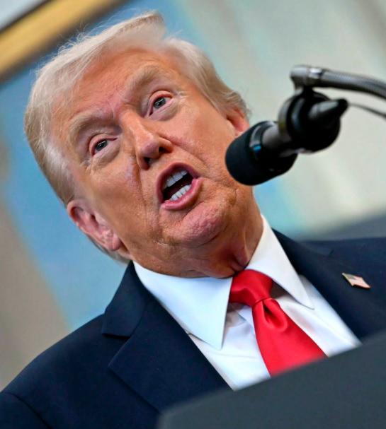 Donald Trump está en su segundo mandato presidencial en Estados Unidos. FOTO: AFP.