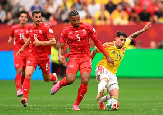 La Selección Colombia quedó eliminada del Mundial de Norteamérica en octavos de final: perdió su duelo contra Suiza. Foto: Getty