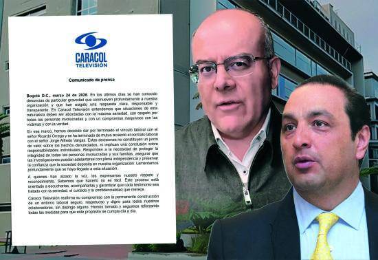 Los periodistas y presentadores de Noticias Caracol Ricardo Orrego y Jorge Alfredo Vargas fueron desvinculados de la empresa de medios. FOTO ILUSTRACIÓN EL COLOMBIANO