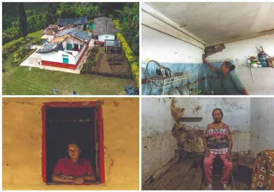 Así como Hugo, Sorany, Ángela, Luz Elena y María, cientos de familias viven hoy en medio de la incertidumbre tras el terremoto que les quitó gran parte de lo poco que tenían. FOTOS Camilo Suárez.