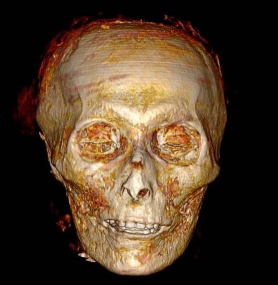 Su cerebro no fue extraído como sí solían hacerlo con los faraones del Imperio Nuevo. FOTO EFE.