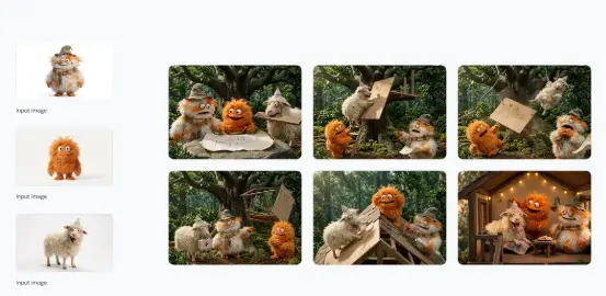 Personajes y elementos de una granja