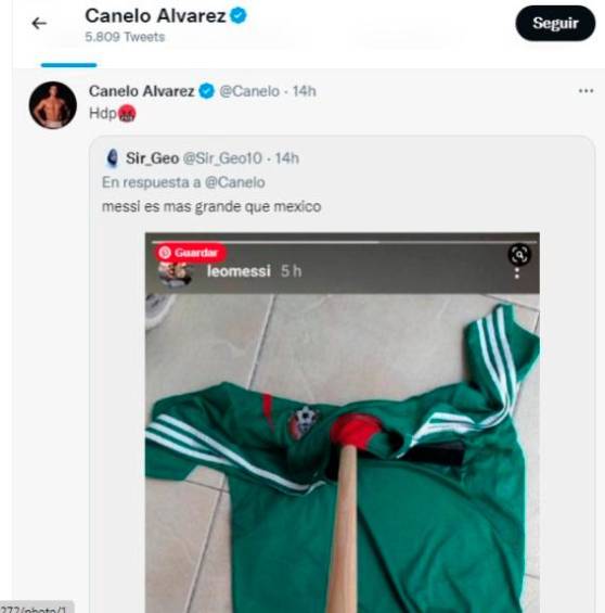 Esta es la imagen que compartió Canelo Álvarez. FOTO CAPTURA DE PANTALLA