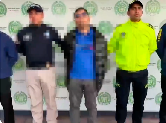 El operativo se realizó en Ipiales, Nariño, con apoyo de autoridades internacionales. FOTO: CAPTURA DE PANTALLA X @DirectorPolicia