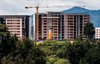 Construcción de vivienda en el Oriente antioqueño. FOTO julio César Herrera
