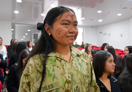 La soldado regular Yetzibel Tiles prestó su servicio militar en el Batallón de Abastecimientos y Servicios para la Aviación del Ejército (BAAS), en Bogotá. FOTO<b><span class="mln_uppercase_mln"> cortesía</span></b>