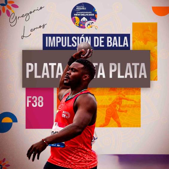 El antioqueño Levin Moreno le dio el sexto oro a Colombia en el Mundial de Para Atletismo en India 
