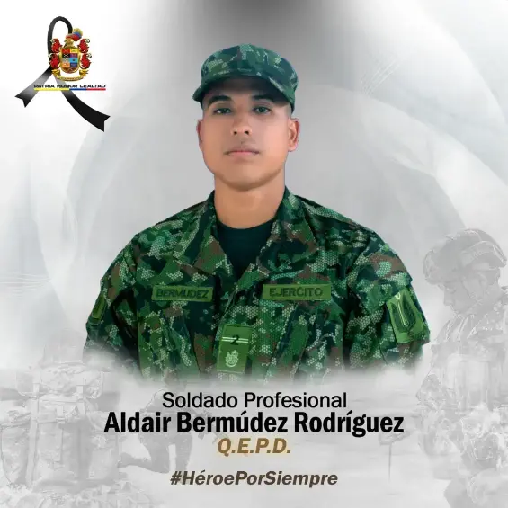 ELN atacó con drones al Ejército en Tibú: murió el soldado Aldair Bermúdez y siete militares resultaron heridos