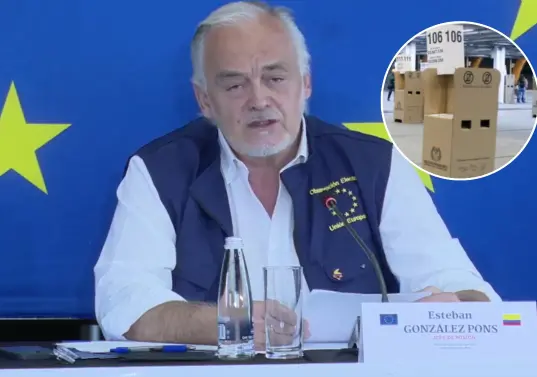 Las declaraciones las dio el jefe de la misión, Esteban González Pons, en una rueda de prensa. Foto: Redes sociales. 