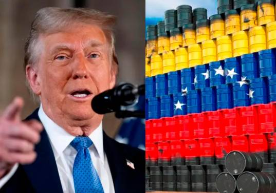 El presidente de Estados Unidos, Donald Trump, dijo que ese país venderá hasta 50 millones de barriles de petróleo de Venezuela. FOTO GETTY
