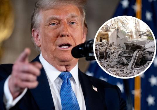 Con la victoria como único objetivo, el presidente estadounidense intensifica la ofensiva contra Irán y pone la mira en la isla de Jark, punto clave de las exportaciones de Irán. FOTO: Getty y AFP