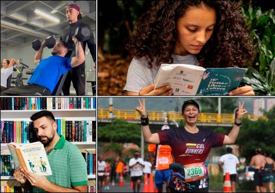 Leer más, comer mejor, hacer más ejercicio, correr una maratón, son muchas las metas que las personas se hacen a comienzo del año. Aquí unas claves y ejemplos para cumplirlas. FOTOS EL COLOMBIANO y cortesía