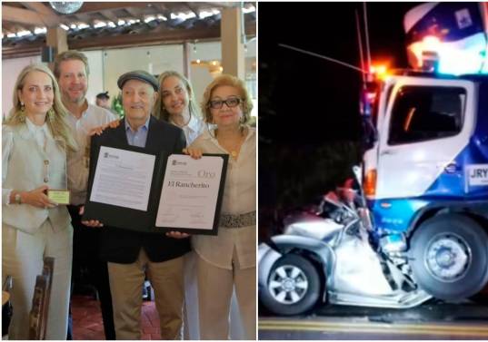 Hace apenas una semana la pareja de empresarios había recibido un reconocimiento del Concejo de Medellín por los 50 años de El Rancherito. FOTOS: Tomada de X @alejodebedout y captura de video