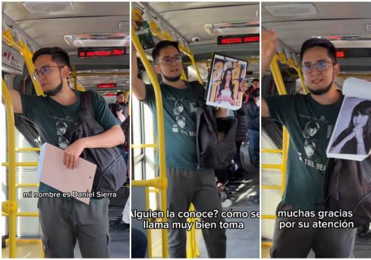 Una reciente prueba en el transporte masivo de Bogotá demostró que la memoria colectiva nacional reconoce sin dudar el espectáculo digital, pero tropieza ante sus propios clásicos. FOTO: Captura de video de redes sociales de @elmandeloslibros