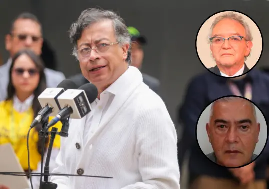 Lemus (arriba), uno de los hombres de confianza de Petro, se reunió con Luis Felipe Ramírez, el abogado de “Papá Pitufo” (abajo). FOTO: Cortesía