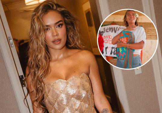 La artista Karol G fue vista con un nuevo look en un evento de su fundación en La Guajira. Fotos: @karolg y @concorafundacion