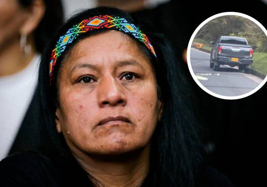 Quilcué, oriunda de Páez (Cauca), es líder indígena del Cauca y es senadora del Pacto Histórico. Autoridades reportan que fue hallada la camioneta sin ocupantes. FOTO: COLPRENSA