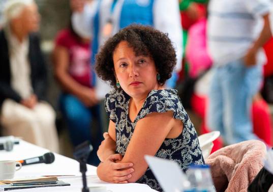 La senadora antioqueña del Pacto Histórico, Isabel Zuleta, fue señalada de estarse presunsamente aprovechando de su cargo para buscar votos en las cárceles. FOTO El Colombiano