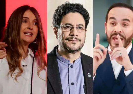 Iván Cepeda puntea en todas las encuestas, mientras Paloma Valencia y Abelardo de la Espriella se disputan el segundo lugar. Foto: Colprensa/EL COLOMBIANO.