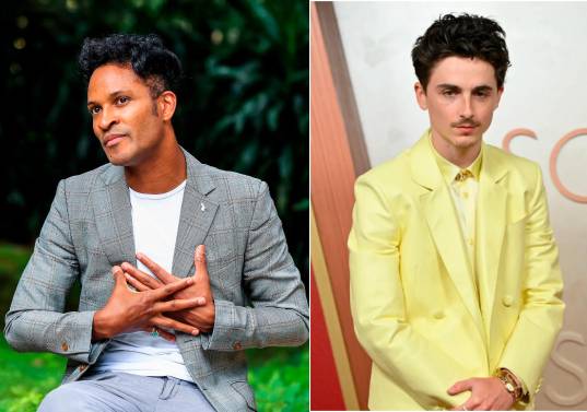 Fernando Montaño es uno de los mejores bailarines de ballet del país. Timothée Chalamet uno de los grandes actores de esta nueva generación. FOTOS EL COLOMBIANO y AFP