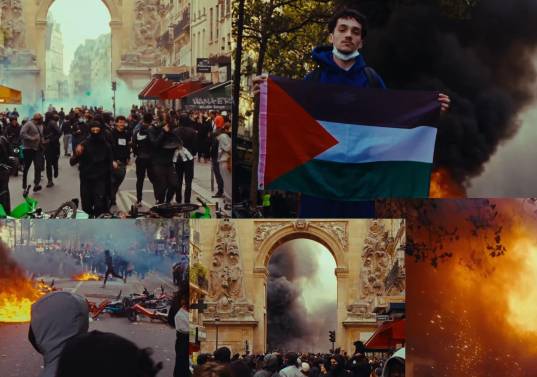 Las protestas en varias ciudades europeas han derivado en incendios, saqueos y enfrentamientos con la Policía. Foto: Imágenes tomadas del Instagram del cineasta australiano James Fenwick