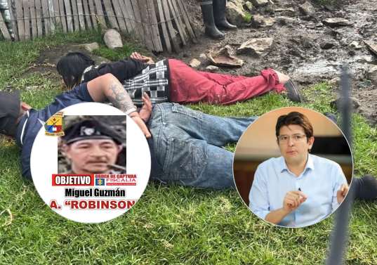 Alias Robinson Gutiérrez, mano derecha de Iván Márquez. FOTO: PRESIDENCIA y ELCO COLOMBINANO