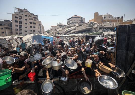 Casi uno de cada cinco niños menores de 5 años en Ciudad de Gaza sufre ahora desnutrición aguda, según la OMS. Foto: Getty Images