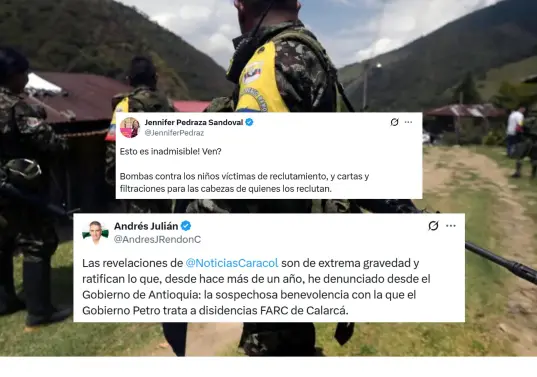 La congresista Jennifer Pedraza y el gobernador de Antioquia Andrés Rendón reaccionaron. FOTO: COLPRENSA Y REDES SOCIALES.