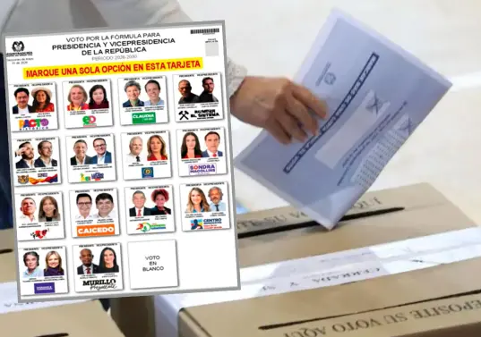 La Registraduría destacó que el tarjetón ofrece espacios amplios entre cada una de las alternativas presidenciales “para evitar cualquier riesgo de voto nulo”. FOTO: CAMILO SUÁREZ-REFERENCIA