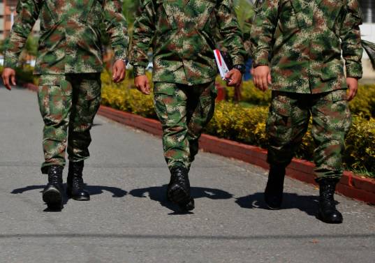 Los soldados estaban en labores de rutina cuando fueron interceptados por hombres armados. Imagen de referencia. FOTO: Colprensa