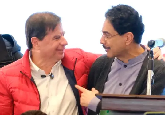 Juan Fernando Cristo y su movimiento En Marcha anunciaron su adhesión a la candidatura presidencial de Iván Cepeda, en medio de acuerdos programáticos y mensajes de unidad. FOTO: PRENSA JUAN F. CRISTO