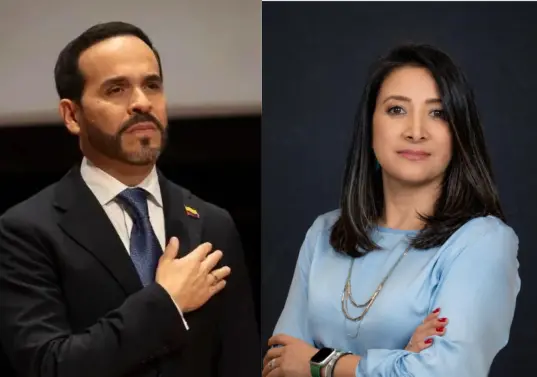 Abelardo de la Espriella y Claudia Benavides, ministra de Ciencias designada. Foto: Colprensa/Redes sociales